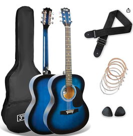 3rd Avenue Gitara akustyczna 4/4 dla początkujących, niebieska