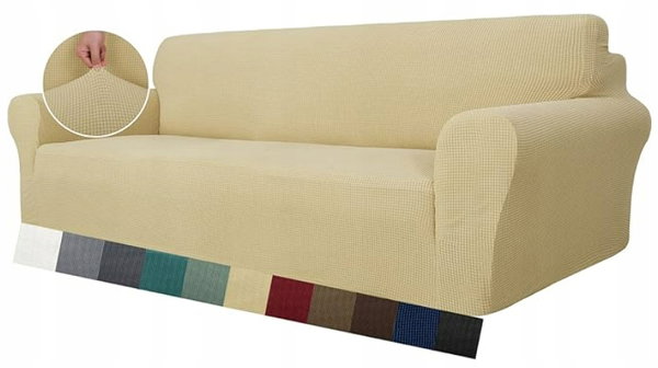 MAXIJIN Super rozciągliwy pokrowiec na sofę, kanapę, XL (233-292cm)