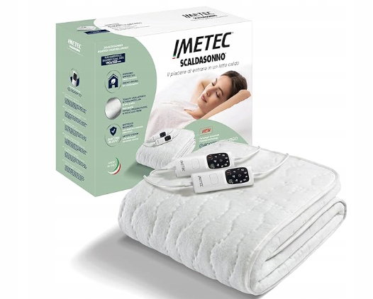 Imetec Adapto Recreo koc grzewczy 150x160 cm hipoalergiczna tkanina z recyk