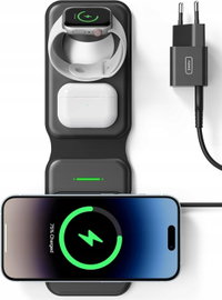 INIU MAGSAFE ŁADOWARKA INDUKCYJNA 3 W 1 APPLE WATCH IPHONE
