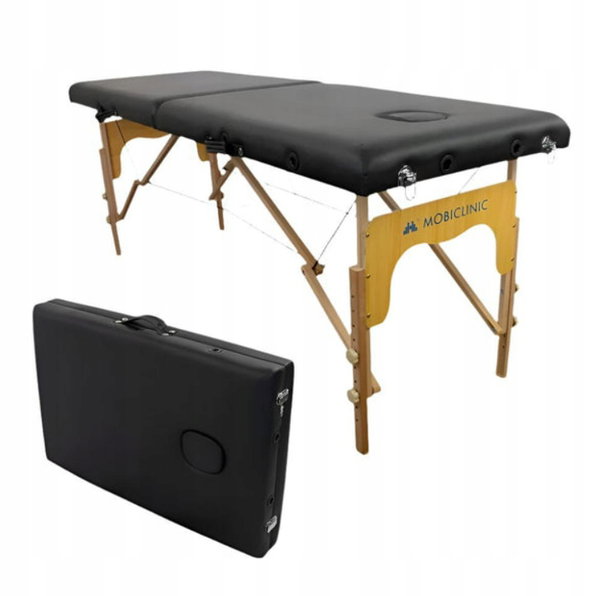 Mobiclinic przenośny stół do masażu składany 180×60 cm drewno