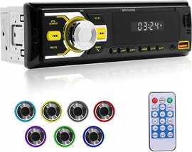 Radio samochodowe NHOPEEW SH2AM3Te 1-DIN, PODŚWIETLENIE LED, RADIO FM