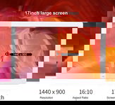Cyfrowa ramka na zdjęcia 17" 16:10 1440 x 900 1080p Full HD Bewinner biała