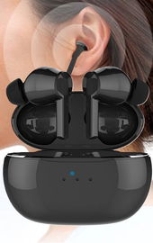 STAETAS Cyfrowy wzmacniacz słuchu aparat słuchowy czarny etui ładowanie