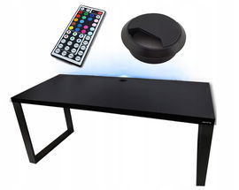 BIURKO GAMINGOWE 160x80 LOFTOWE LED PRZEPUST KOMPUTEROWE PRODUCENT