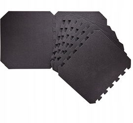 Mata podłogowa fitness 6 części siłownia kolor szary