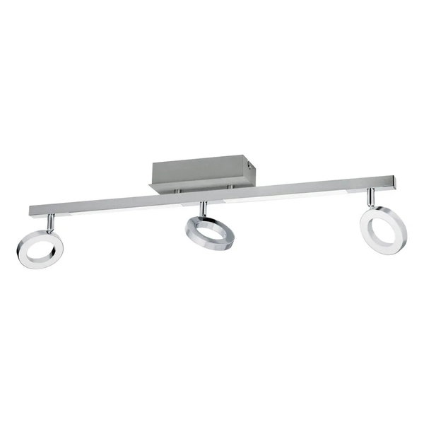 lampa sufitowa Reflektor prostokątny Eglo odcienie szarości i srebra