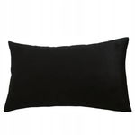 Pokrowiec na poduszkę do salonu 50x70cm Welur Elastyczny Soft Velvet Czarny