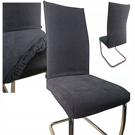 1szt Pokrowiec na skórzane krzesło sztruks tapicerski do Salonu GRAFITOWY