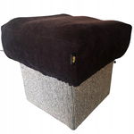 Pokrowiec na puf otwierany 40x40x15cm sztruks tapicerski Polski producent