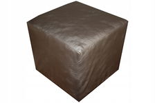 Pokrycie pokrowiec narzuta na puf 35x35x35 skóropodobna tkanina 2kolory