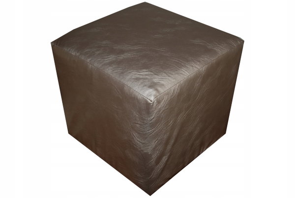 Pokrycie pokrowiec narzuta na puf 35x35x35 skóropodobna tkanina 2kolory