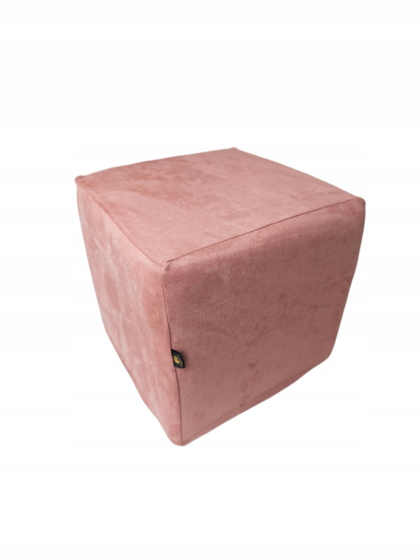 Pokrycie pokrowiec narzuta na puf 35x35x35 zamsz welurowy