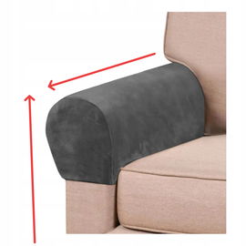 1 Pokrowiec ochraniacz na podłokietnik sofy 10x70x35cm welur gruby MATERIAŁ