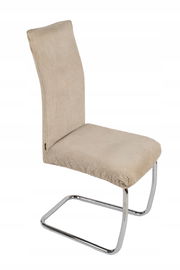 Pokrowiec na Krzesło Siedzisko Fotel Bawełniany Sztruks Uniwersalny J. Beż