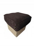 Pokrowiec na puf stołek podnóżek 35x35x15cm sztruks tapicerski ochraniacz