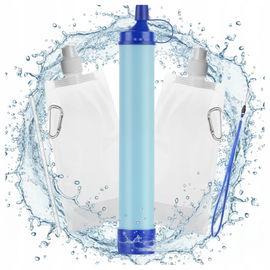 Filtr Do Wody Turystyczny Survivalowy Awaryjny Przenośny Słomkowy 1500L