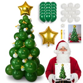 Choinka Sztuczna Z Balonów Xxl 195Cm Ozdoba Świąteczna Diy Zrób To Sam 70W1