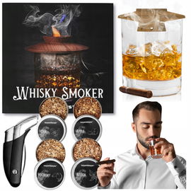 Zestaw Do Wędzenia Whisky Smoker Gadżet Prezent Dla Chłopaka Mężczyzny 9W1