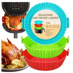 Zestaw Akcesoria Do Air Fryer Silikonowa Forma Wkład Do Pieczenia 3Szt 20X5