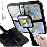Lampa Ledowa Solarna Zewnętrzna Z Czujnikiem Ruchu Uliczna 220 Led + Pilot