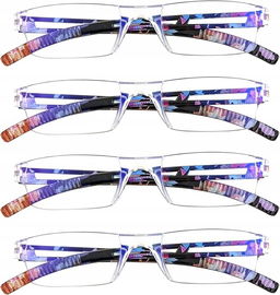 Okulary do czytania LifeArt, blokujące niebieskie światło, +1,5 4szt.