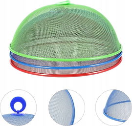 Metalowa ,siatkowa osłona na żywność 3 szt