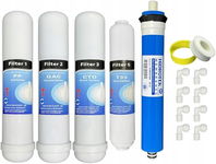Membrana odwróconej osmozy + 4 filtry - kompatybilny z Hidrosalud Hidrobox