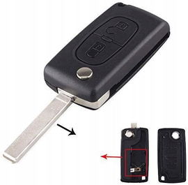 Obudowa kluczyka zamiennik do Citroen C2 ,Peugeot 207