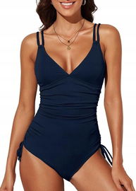 Dokotoo damski kostium kąpielowy niebieski XL