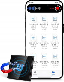 Mini magnetyczny dyktafon z redukcją szumów 64G