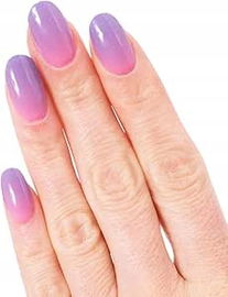 Folia do paznokci, ultracienka, różowo-fioletowa 24 szt