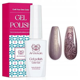 Lakier żelowy do paznokci, szaro-fioletowy 15 ml