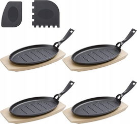 Patelnie do serwowania Valuents wykonane z żeliwa 27 cm -4szt