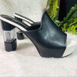 Buty na grubym obcasie czarne