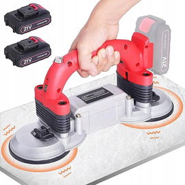 Podwójna przyssawka do płytek,wibrator,(2 baterie)