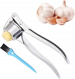 Prasa do czosnku, z uchwytem ułatwiającym nacisk,stal nierdzewna
