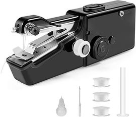 Przenośna mini maszyna do szycia,czarny