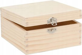 Skrzynka sosnowa GLOREX 16 x 16 x 8,5 cm