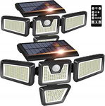 Solarne lampy, wodoodporne ,zewnętrzne z czujnikiem ruchu
