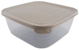 POJEMNIK DO ŻYWNOŚCI KUCHENNY 2,8 L KWADRATOWY Z POKRYWKĄ