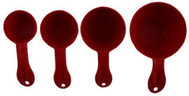 KOMPLET 4 MIAREK KUCHENNYCH MIARKI  DO CIECZY ZESTAW