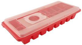 POJEMNIK NA KOSTKI LODU TACKA FOREMKA DO ZAMRAŻANIA KOSTEK Z POKRYWKĄ