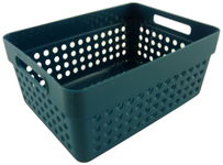 KOSZYK PLASTIKOWY ORGANIZER KOSZ PUDEŁKO 15,5x11,5x7,2 CM POJEMNIK 1,25L