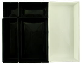 ORGANIZER MODUŁOWY DO SZUFLADY Z PRZEGRÓDKAMI 5 EL