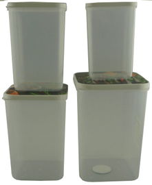 ZESTAW KOMPLET 4 POJEMNIKÓW DO ŻYWNOŚCI KUCHENNYCH  3,1/2.1/1,4/0,9 L