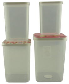 ZESTAW KOMPLET 4 POJEMNIKÓW DO ŻYWNOŚCI KUCHENNYCH  3,1/2.1/1,4/0,9 L