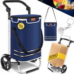 WÓZEK ZAKUPOWY TRANSPORTOWY TORBA NA KÓŁKACH 56L 50KG KESSER