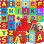 MATA PIANKOWA PUZZLE 86 ELEMENTÓW DLA DZIECI EDUKACYJNA LITERKI KIDIZ