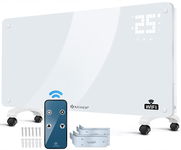 Grzejnik Elektryczny Konwektor 2500 W SZKLANY PILOT WiFi EKRAN DOTYKOWY LCD